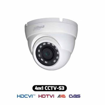 Dahua HAC-HDW1000M-S3 Telecamera Dome HDCVI IBRIDA 4IN1 720p 1Mpx 2.8MM HAC-HDW1000M-S3