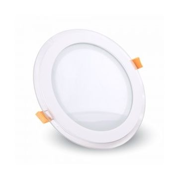 Mini pannello LED SMD da incasso tondo 12W 120° 840LM  Mod.VT-1202G RD - SKU 6279 - Bianco Naturale 4000K