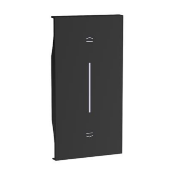 Cover BTicino Living Now per controllo tapparelle 2 moduli - nero KG05M2