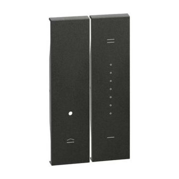 Cover Bticino Living Now per dimmer 2 moduli - nero KG19