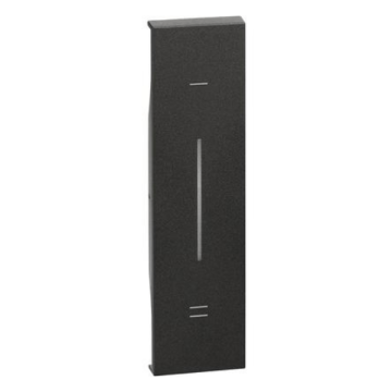 Cover illuminabile BTicino Living Now per interruttore/dimmer 1 modulo - nero KG33