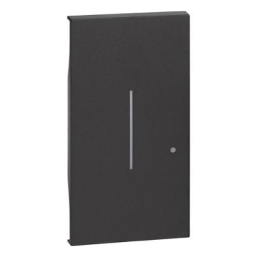 Cover illuminabile BTicino Living Now per per interruttore/dimmer connesso 2 moduli - nero KG33M2