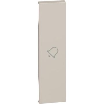 Cover illuminabile BTicino Living Now con simbolo campanello - sabbia KM01D