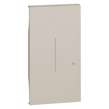 Cover illuminabile BTicino Living Now per interruttore/dimmer connesso 2 moduli - sabbia KM33M2