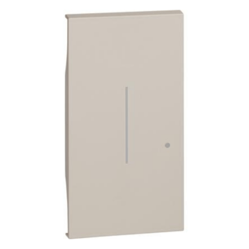 Cover illuminabile per comando luci wireless - 2 moduli sabbia BTicino Living Now KM42M2