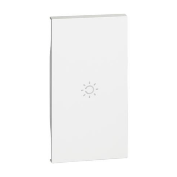 Cover illuminabile BTicino Living Now con simbolo luce 2 moduli - bianco KW01M2A