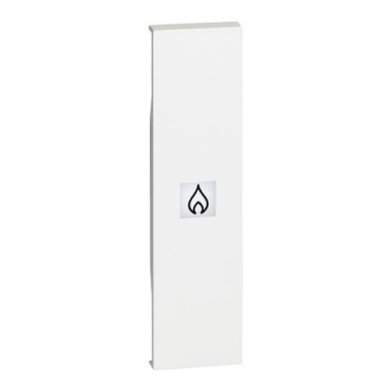 Cover illuminabile BTicino Living Now con simbolo riscaldamento 1 modulo - bianco KW01PN