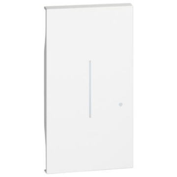 Cover illuminabile BTicino Living Now per interruttore/dimmer 2 moduli - bianco KW33M2