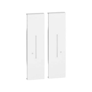 Cover BTicino Living Now illuminabile per comando luci wireless doppio 1+1 moduli - bianco KW36M2