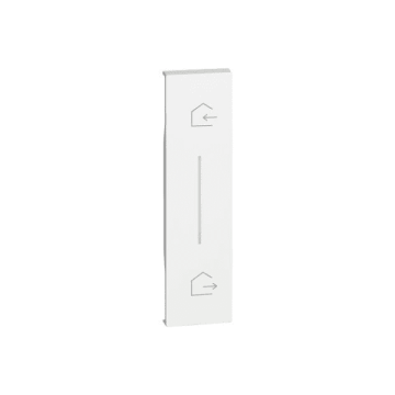 Cover BTicino Living Now simbolo entra/esci per comando scenario wireless 1  modulo - bianco KW40