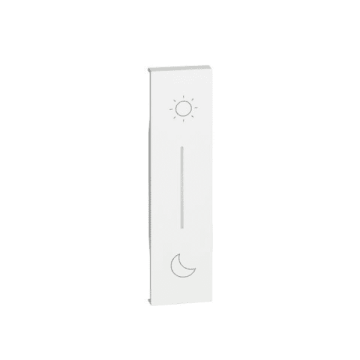 Cover BTicino Living Now illuminabile simbolo notte/giorno per comando scenario wireless 1 modulo - bianco KW41