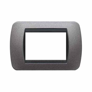 Placca Living International 3 moduli - Grafite L4803GF