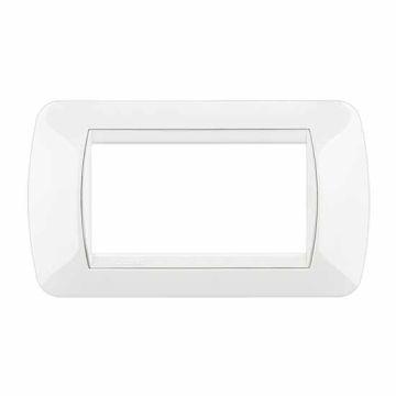 Placca Living International 4 moduli - Bianco L4804BI