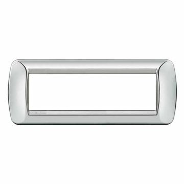 Placca Living International 7 moduli - Chrome L4807CT