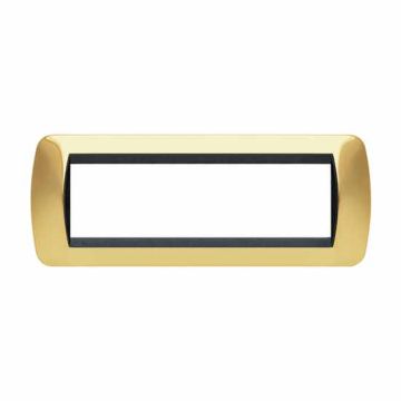 Placca Living International 7 moduli - Oro Vero L4807OR