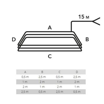 Spira magnetica per il rilevamento di masse metalliche perimetro 6MT LDC06