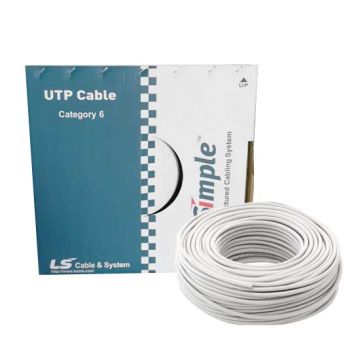 305mt Matassa Cavo U/UTP LAN cat 6 4x2 AWG 23 in rame PVC 250MHz LSZH 75C