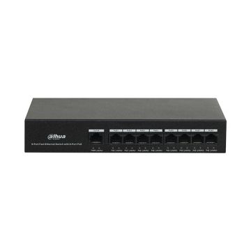 Dahua PFS3009-8ET-65 Switch di rete Dahua 8 Porte PoE + 1 Porta 10/100Mbps 65W