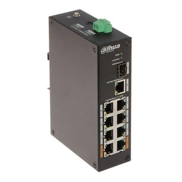 Dahua PFS3110-8ET-96 switch di rete industriale 6 Porte PoE + 2 Porta Hi-PoE + 1 Porta SFP + 1 Porta Uplink Base-T 1000Mbps Guida DIN