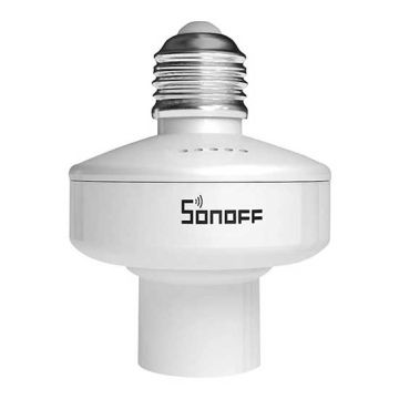 Portalampada smart WiFi intelligente 433MHz con controllo RF e WiFi per lampadine 1*E27 SONOFF SlampherR2