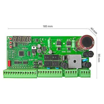 Centrale universale START-S10 per 1/ 2 motori automazione 12/24Vdc scorrevoli e basculanti con display