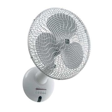 Ventilatore oscillante da parete con telecomando IR Vortice GORDON W 40/16" ET Bianco - sku 60641