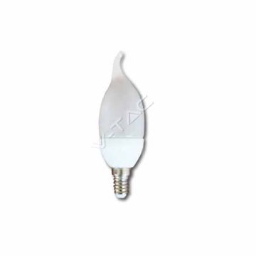 V-Tac VT-1818TP Lampadina a LED candela flame 4W E14 luce bianco caldo 3000K - 4164