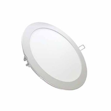 Pannello LED da incasso tondo 24W 110° 2000LM + Driver Mod. VT-2407RD - SKU 4872 - Bianco Caldo 3000K