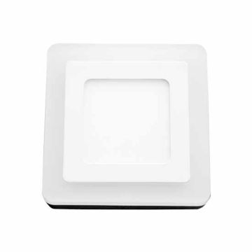 V-TAC VT-809 Pannello 6W + 2W Bi-LED quadrato soffitto bianco naturale 4500K- SKU 4923