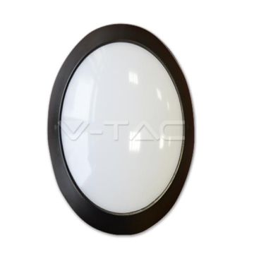 Lampada LED tutta ovale esterno 12W IP66 Mod. VT 8010 SKU 4973 - bianco naturale 4500K - Nero