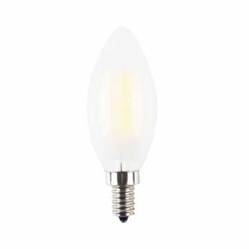 V-Tac VT-1924 Lampadina LED Candela filamento Vetro Opaco 4W E14 4000K 350LM - 7102