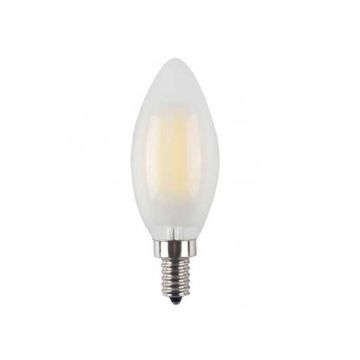 LampadinaLED Candela filamento Vetro Opaco 4W E14 2700K Dimmable