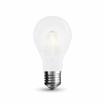 V-Tac VT-2047 Lampadina Bulbo 7W E27 A60 filamento Vetro Smerigliato 6400K - 7183