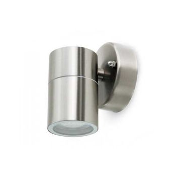 Portalampada da muro Wall Light Acciaio inossidabile IP44 1xGU10 Mod. VT-7621 - SKU 7501 - Grigio satinato