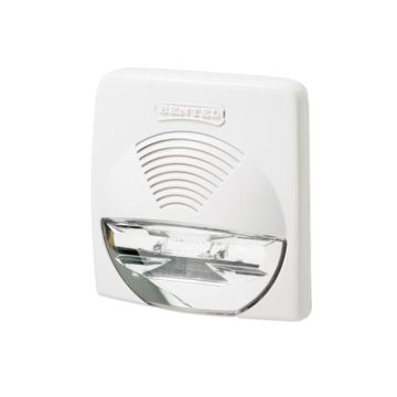 Bentel WAVE-WS sirena 12V bianca 104dB con lampeggiante strobo da interno IP31